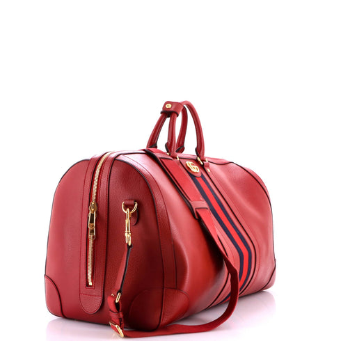 Savoy Web Convertible Duffle Bag Leather Large