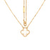 Vintage Alhambra Pendant Necklace 18K Yellow Gold and Mother of Pearl