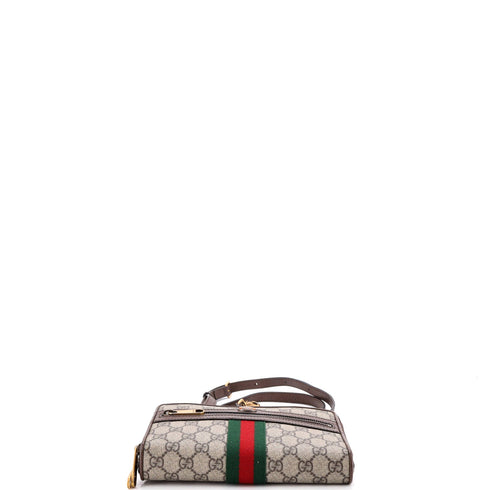 Ophidia Double Zip Crossbody Bag GG Coated Canvas Small