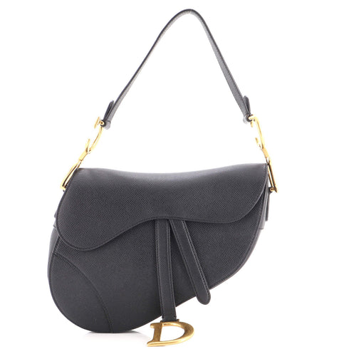Saddle Handbag Leather Medium