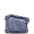 22 Chain Hobo Quilted Studded Denim Small