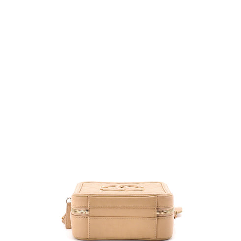 Filigree Vanity Case Quilted Caviar Small