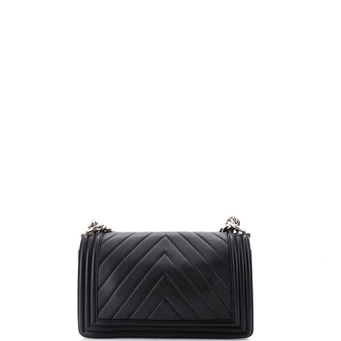 Boy Flap Bag Chevron Calfskin Old Medium