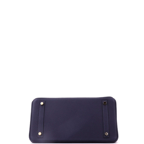 Birkin Handbag Bleu Nuit Togo with Gold Hardware 30