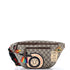 Courrier Zip Belt Bag GG Coated Canvas with Applique