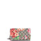 Chain Wallet Blooms Print GG Coated Canvas