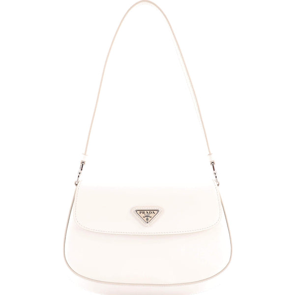 Cleo Flap Shoulder Bag Spazzolato Leather Small
