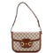 Horsebit 1955 Shoulder Bag GG Coated Canvas with Leather Small