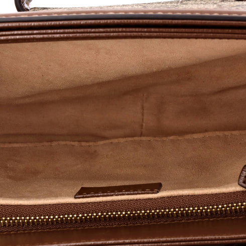 Horsebit 1955 Shoulder Bag GG Coated Canvas with Leather Small
