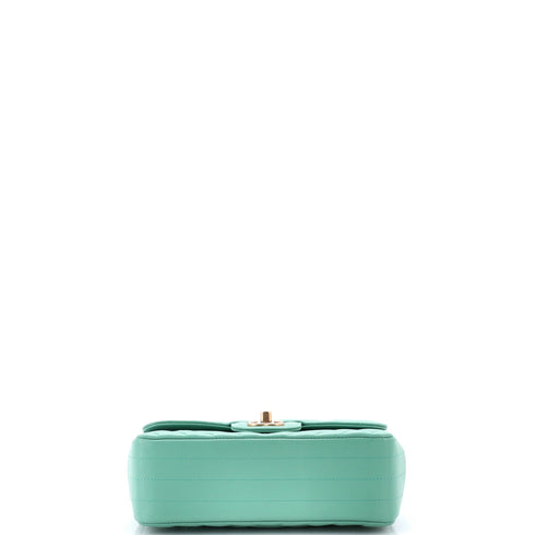 Classic Single Flap Bag Chevron Lambskin Mini
