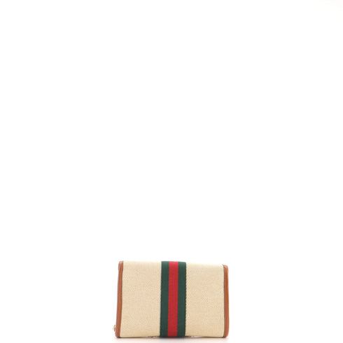Rajah Web Chain Shoulder Bag Vintage Web Canvas Mini
