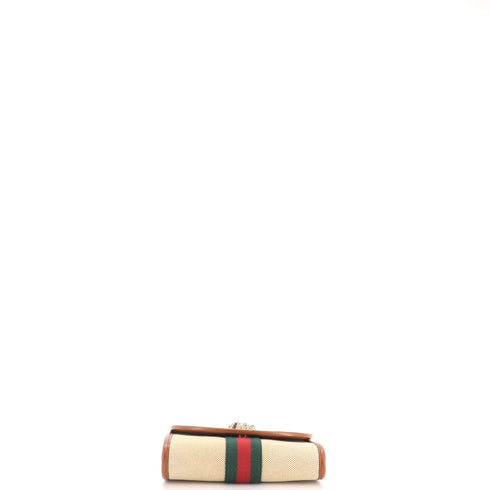 Rajah Web Chain Shoulder Bag Vintage Web Canvas Mini