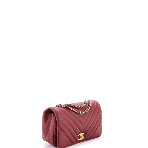Statement Flap Bag Chevron Calfskin Mini