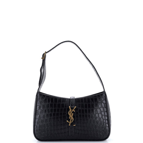 Le 5 a 7 Hobo Crocodile Embossed Leather Small