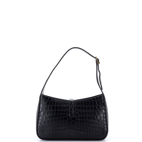 Le 5 a 7 Hobo Crocodile Embossed Leather Small