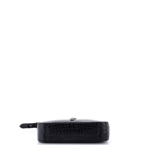 Le 5 a 7 Hobo Crocodile Embossed Leather Small