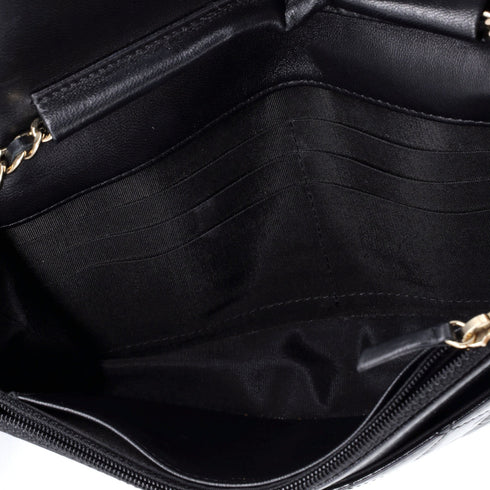 Pearl Charm Wallet on Chain Quilted Glazed Calfskin