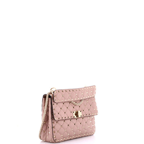 Rockstud Spike Flap Bag Quilted Leather Medium