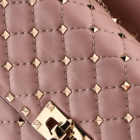 Rockstud Spike Flap Bag Quilted Leather Medium