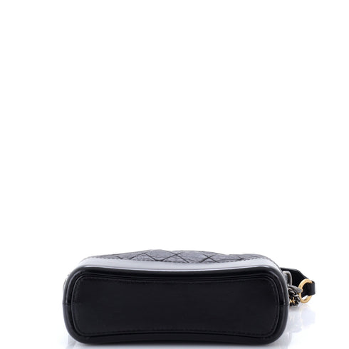 Gabrielle Hobo with Logo Handle Quilted Aged Calfskin Medium