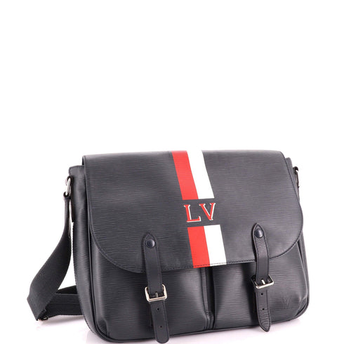 Christopher Messenger Bag Limited Edition Stripes Epi Leather