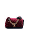 Private Affair Camellia Flap Bag Quilted Velvet Medium