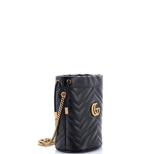 GG Marmont Bucket Bag Matelasse Leather Mini