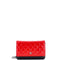 Bicolor Wallet on Chain Quilted Patent
