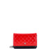 Bicolor Wallet on Chain Quilted Patent