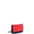 Bicolor Wallet on Chain Quilted Patent