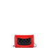 Bicolor Wallet on Chain Quilted Patent