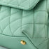 Coco Top Handle Bag Quilted Caviar with Chain Detail Handle Mini