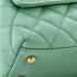 Coco Top Handle Bag Quilted Caviar with Chain Detail Handle Mini