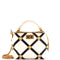 Roman Stud Top Handle Bag Quilted Leather Small