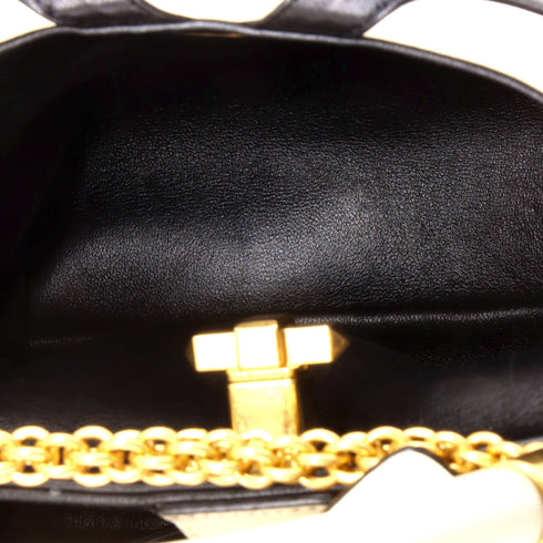 Roman Stud Top Handle Bag Quilted Leather Small