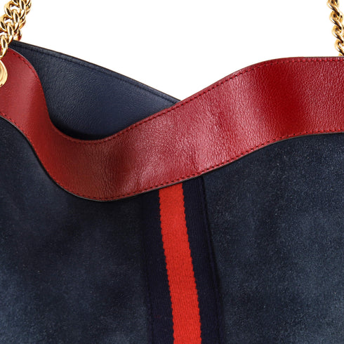 Rajah Chain Tote Suede Large
