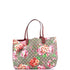 Reversible Tote Blooms GG Print Leather Medium