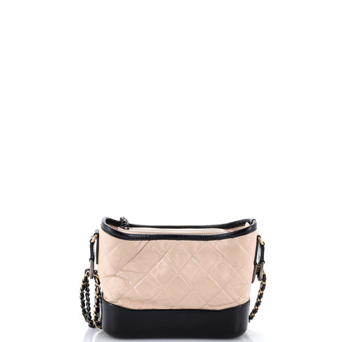 Gabrielle Hobo Quilted Aged Calfskin Small
