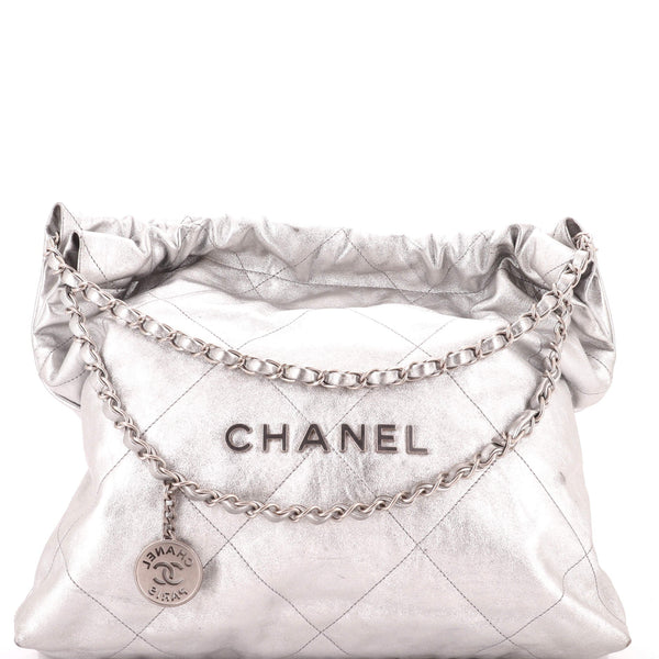 22 Chain Hobo Quilted Calfskin Large