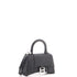 Hourglass Top Handle Bag Glitter Leather XS