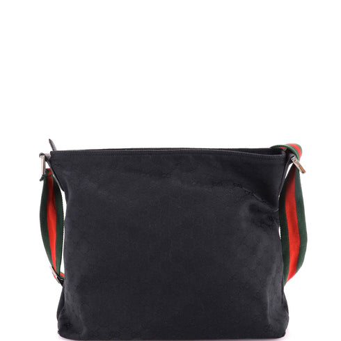 Front Pocket Web Messenger GG Canvas Medium