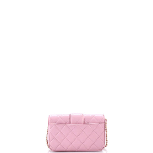 CC Tab Flap Shoulder Bag Quilted Lambskin Mini