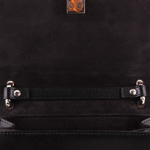 Kan I Bag Zucca Embossed Patent and Leather Small
