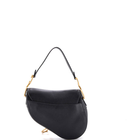 Saddle Handbag Leather Medium
