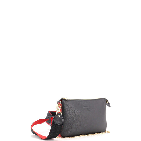 Loubila Hybrid Zip Crossbody Bag Leather