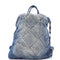 22 Chain Backpack Quilted Denim Medium