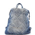 22 Chain Backpack Quilted Denim Medium