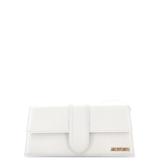Le Bambino Top Handle Flap Bag Leather Long