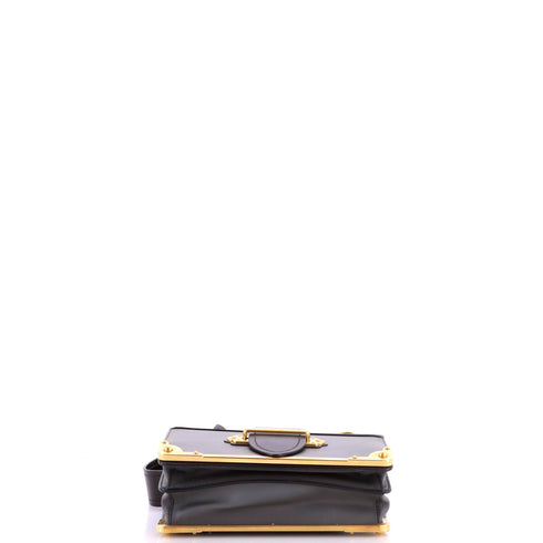 Cahier Crossbody Bag Leather and Saffiano Leather Small