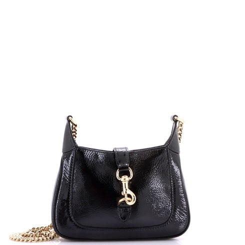 Jackie Notte Chain Hobo Patent Mini